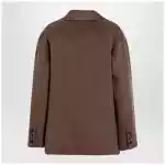 S Max Mara Brown double-wool single-breasted jacket