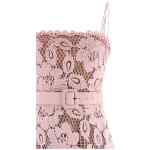 Self-Portrait Pink Crochet Lace Midi Dress