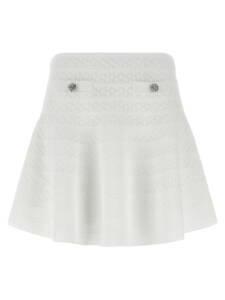 Self-Portrait Pointelle Knit Mini Skirt