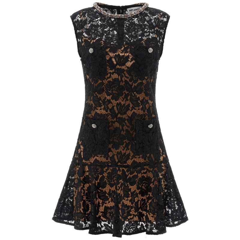 SS26164SBBBLACK_01_M_2026-02-24T10-21-02.259Z Self-Portrait Black Lace Crystal Dress