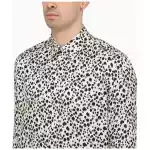 PT Torino White viscose striped shirt