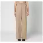 TheLatest Wide sand-coloured Axel trousers