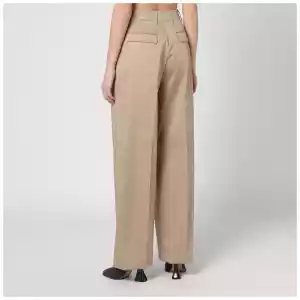 TheLatest Wide sand-coloured Axel trousers