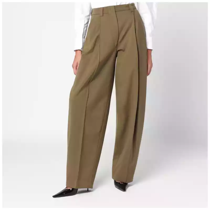 TheLatest Taupe wool blend trousers