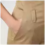 TheLatest Camel-coloured short jumpsuit in cotton