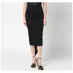 TheLatest Black cotton midi skirt