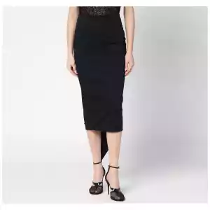 TheLatest Black cotton midi skirt