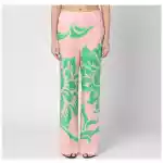 ETRO Wide printed trousers in silk blend