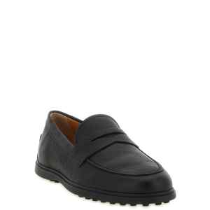 Tod's Hammered Leather Loafers