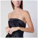Alberta Ferretti Blue evening dress in silk-blend mikado