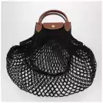 Longchamp Black La Pliage Filet small
