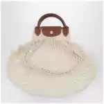 Longchamp Ecru La Pliage Filet small