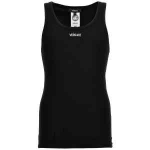 Versace Logo Embroidery Tank Top