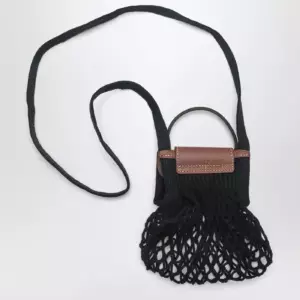 Longchamp Black Le Pliage Filet XS bag