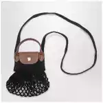 Longchamp Black Le Pliage Filet XS bag