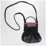 Longchamp Black Le Pliage Filet XS bag