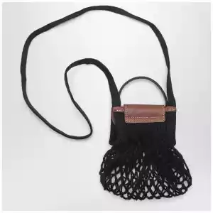 Longchamp Black Le Pliage Filet XS bag