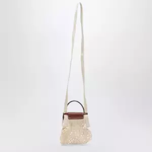 Longchamp Ecru Le Pliage Filet XS bag