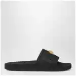 Versace Black La Medusa rubber slides