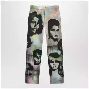 Versace Straight jeans with The Party print