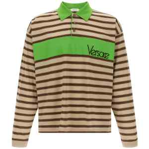 Versace Intarsia Polo Shirt