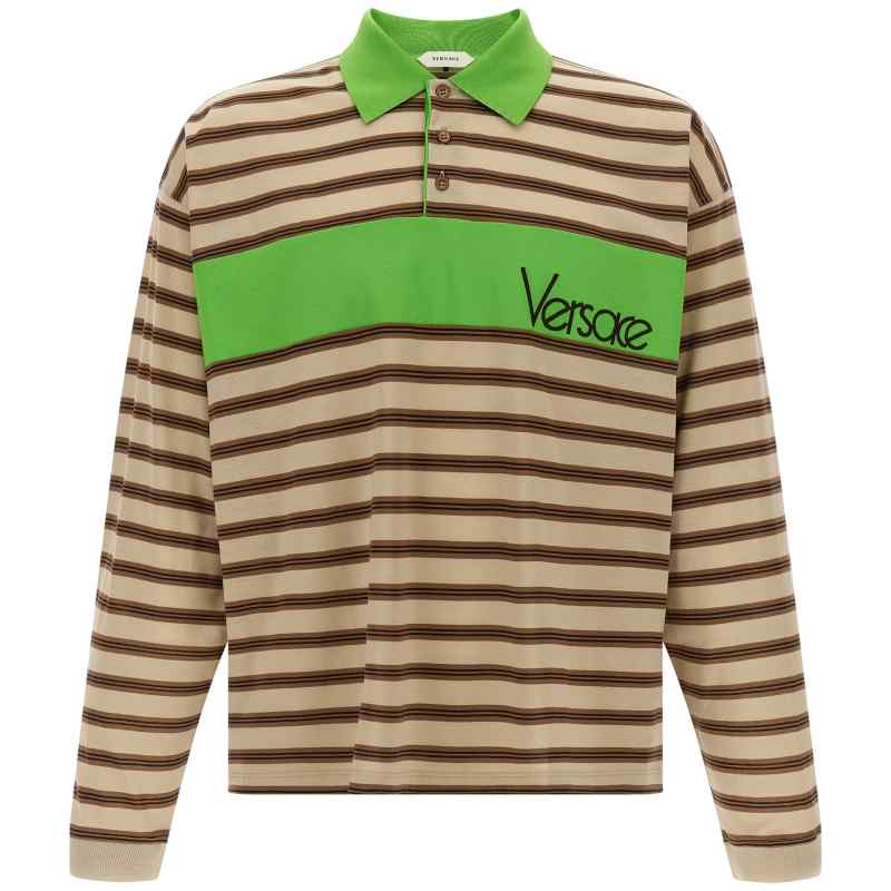 Versace Intarsia Polo Shirt