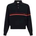 Versace Inlaid Striped Polo Shirt
