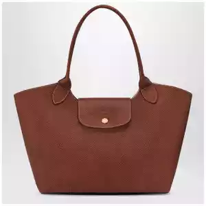 Longchamp L Épure leather shoulder bag brown
