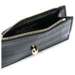 Alexander McQueen Skull zipped leather card case