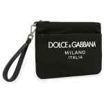 Dolce & Gabbana Nylon pouch with rubberized logo