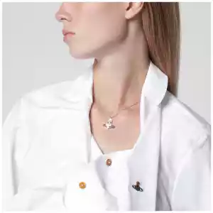 Vivienne Westwood Drunken cotton poplin shirt with Orb embroidery, white
