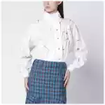 Vivienne Westwood White Halston shirt with cut-out details