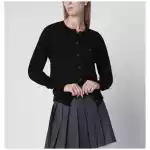 Vivienne Westwood Bea cotton-cashmere cardigan with Orb embroidery, black