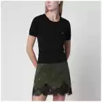 Vivienne Westwood Bea knitted cotton and cashmere T-shirt in black