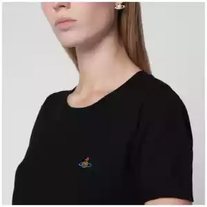 Vivienne Westwood Bea knitted cotton and cashmere T-shirt in black