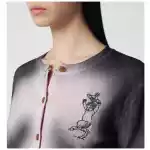 Vivienne Westwood Pink/black dégradé-effect cardigan