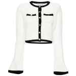 Self-Portrait Pointelle-knit cropped cardigan