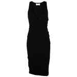 Saint Laurent ruched V-neck mini dress