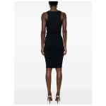 Saint Laurent ruched V-neck mini dress