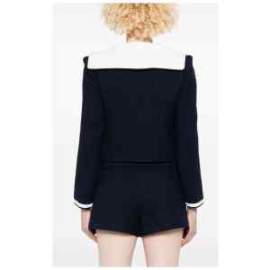 Self-Portrait Bouclé cropped jacket