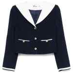 Self-Portrait Bouclé cropped jacket
