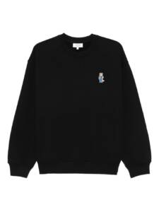 Maison Kitsuné Fox-embroidered cotton sweatshirt