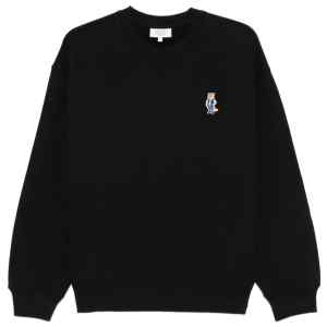 Maison Kitsuné Fox-embroidered cotton sweatshirt