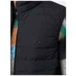 Emporio Armani Full-zip, sleeveless quilted nylon down jacket with eagle logo patch