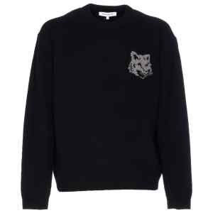 Maison Kitsuné Sweater with fox embroidery