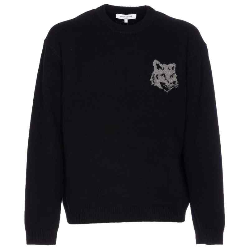 Maison Kitsuné Sweater with fox embroidery