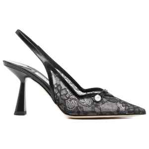 Jimmy Choo Amita 45 patent leather slingback pumps