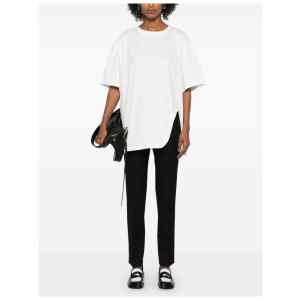 The Attico Asymmetric cotton t-shirt