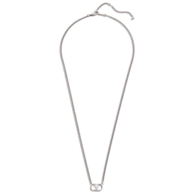 Valentino Garavani-Valentino Garavani Vlogo Signature Metal Necklace