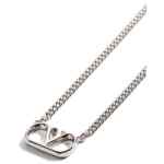 Valentino Garavani-Valentino Garavani Vlogo Signature Metal Necklace